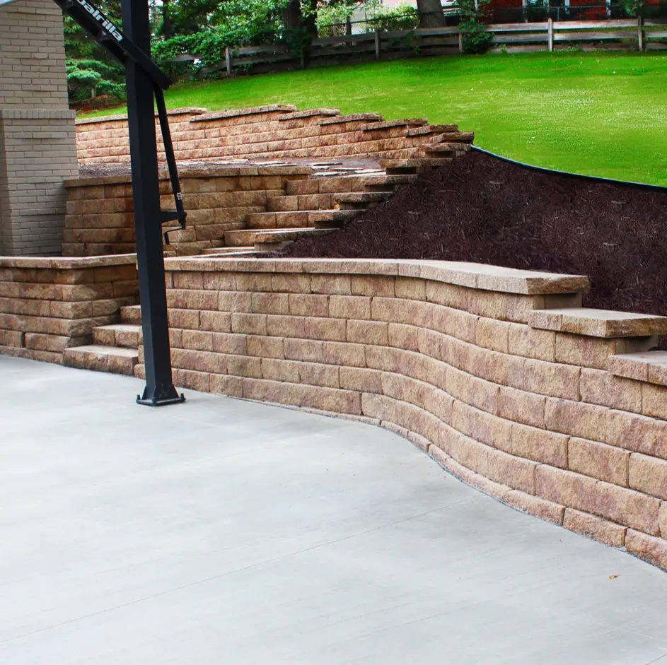 Retaining Walls Custom Construction Services Minneapolis Concrete Driveways & Concrete
